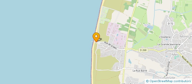 localisation de l'entreprise BEAU RIVAGE  GOUVILLE-SUR-MER