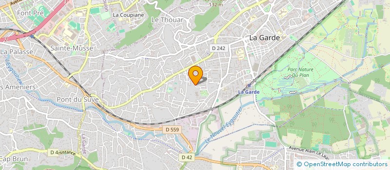 localisation de l'entreprise BEAU RIVAGE TRANSPORT  LA GARDE