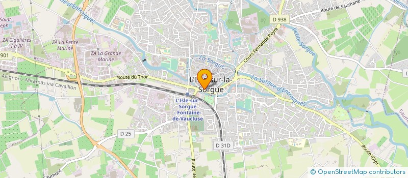 localisation de l'entreprise BEAU SOLEIL à L'ISLE-SUR-LA-SORGUE