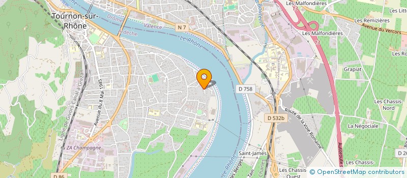 localisation de l'entreprise BEAU TEMPS à TOURNON-SUR-RHONE