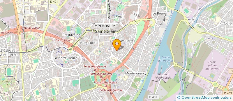 localisation de l'entreprise BEAU TEMPS MAIS ORAGEUX à HEROUVILLE SAINT CLAIR