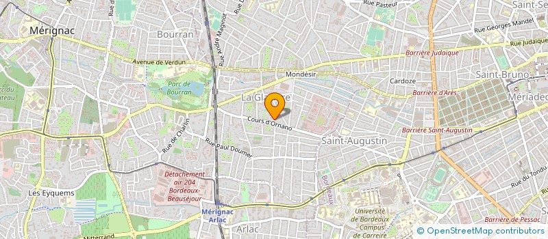 localisation de l'entreprise BEAU VERCOR  MERIGNAC