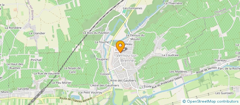 localisation de l'entreprise BEAU-ZISSELER ET RETAILLEAU  VERNOU-SUR-BRENNE