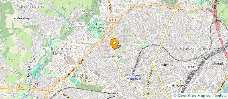 localisation de l'entreprise BEAUBLANC à LIMOGES