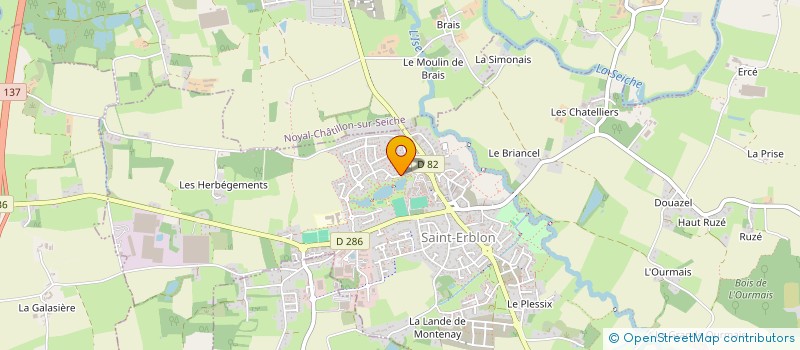 localisation de l'entreprise BEAUBOURG 2000  SAINT-ERBLON