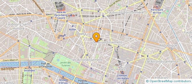 localisation de l'entreprise BEAUBOURG AUDIOVISUEL à PARIS