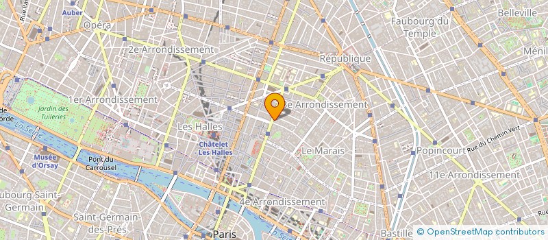 localisation de l'entreprise BEAUBOURG GESTION TRANSACTION IMMOBILIERE  PARIS