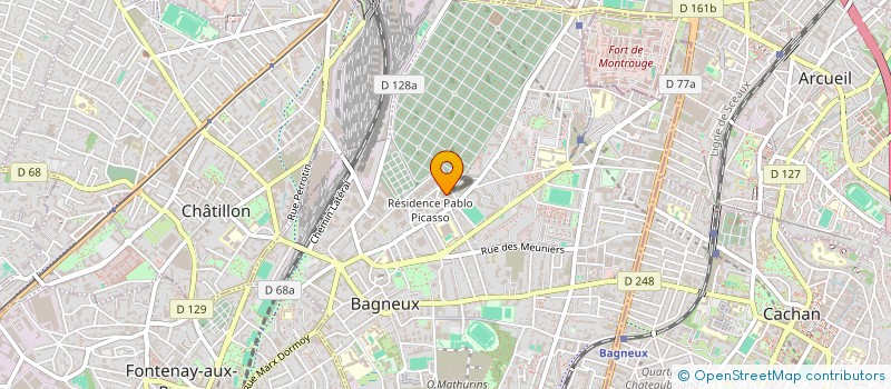 localisation de l'entreprise BEAUBOURG RESTAURATION  BAGNEUX