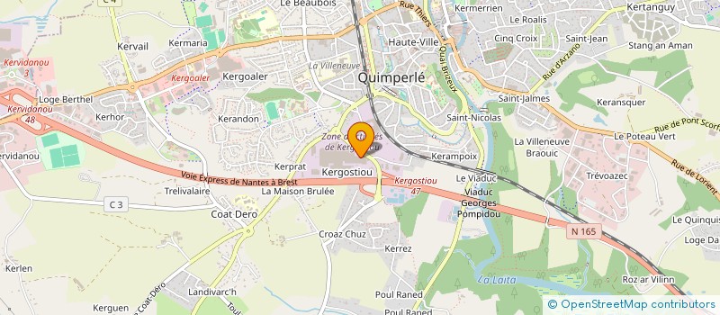 localisation de l'entreprise BEAUBOURG SAINT MARTIN  GUERN