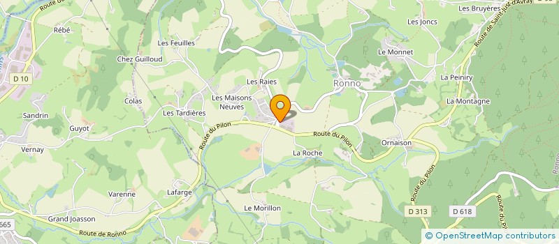 localisation de l'entreprise BEAUCHAINE ET CIE à RONNO