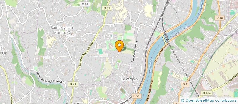 localisation de l'entreprise BEAUCHAMPS DE FONTAINES  SAINT-CYR-AU-MONT-D'OR