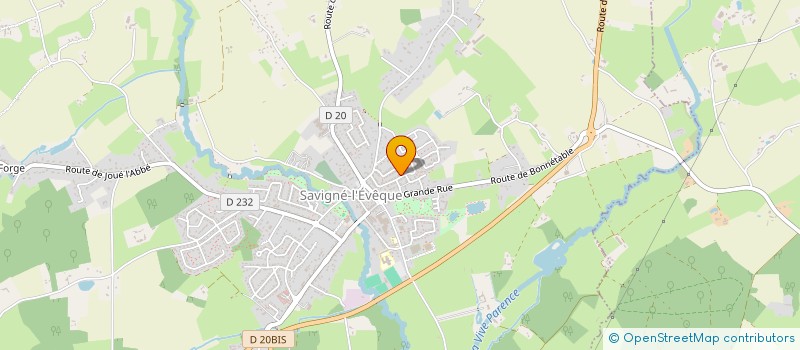 localisation de l'entreprise BEAUCHENE  SAVIGNE L EVEQUE