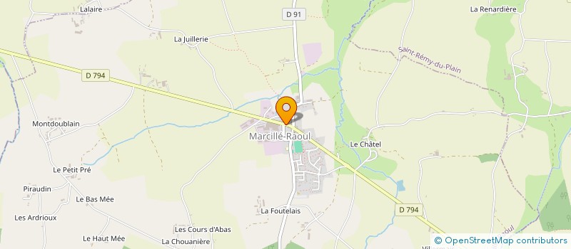 localisation de l'entreprise BEAUCHER CHARPENTE à MARCILLE-RAOUL