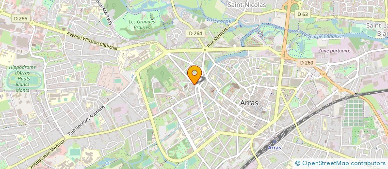 localisation de l'entreprise BEAUCHET à ARRAS