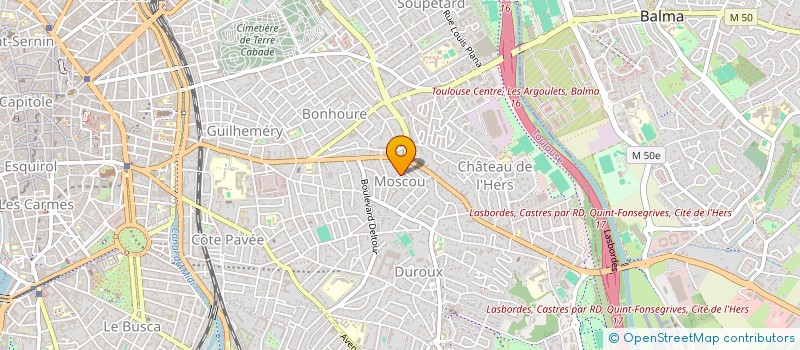 localisation de l'entreprise BEAUCLAIR à TOULOUSE