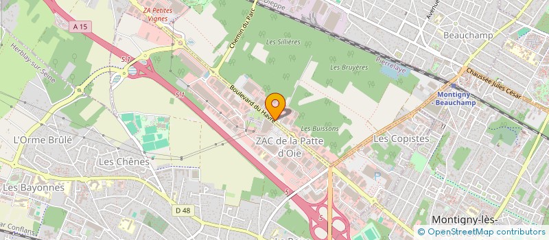 localisation de l'entreprise BEAUCLE  PIERRELAYE