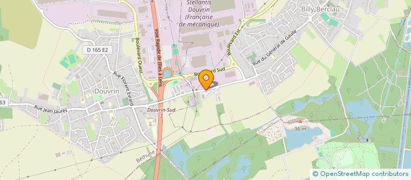 localisation de l'entreprise BEAUCOURT CHAUDRONNERIE  BILLY-BERCLAU