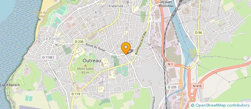 localisation de l'entreprise BEAUCOURT FILS à OUTREAU