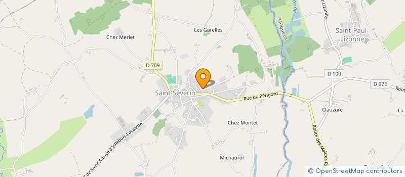 localisation de l'entreprise BEAUDEAU-GAREL  SAINT-SEVERIN