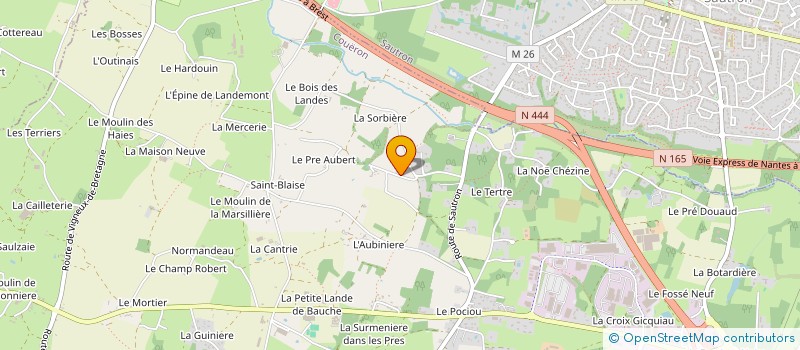 localisation de l'entreprise BEAUDECOURT à COUERON
