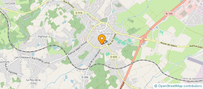 localisation de l'entreprise BEAUDERAY SCI à DOMERAT