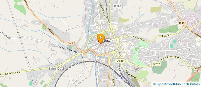 localisation de l'entreprise BEAUDET à LISIEUX