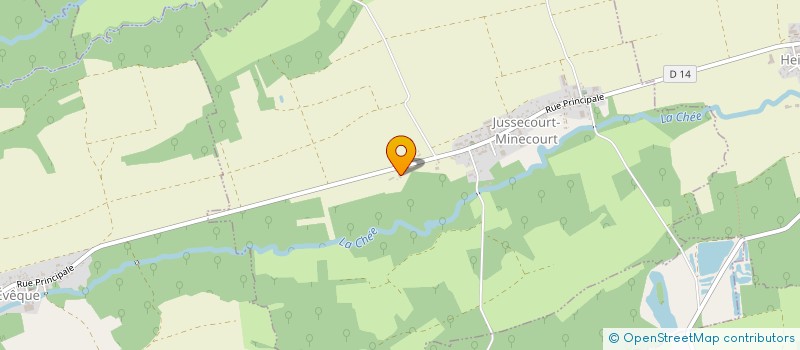 localisation de l'entreprise BEAUDET TERRASSEMENT  JUSSECOURT-MINECOURT
