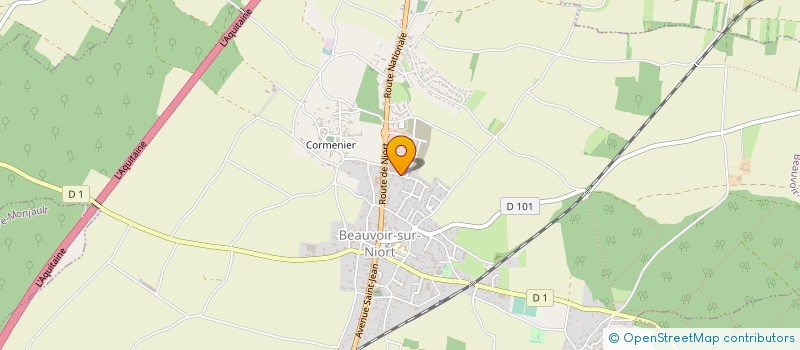 localisation de l'entreprise BEAUDIAL à BEAUVOIR-SUR-NIORT