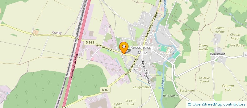 localisation de l'entreprise BEAUDOIN FRERES ET CIE  RESSONS-SUR-MATZ