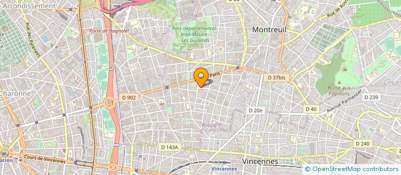 localisation de l'entreprise BEAUDOUIN ET LOISEL à MONTREUIL