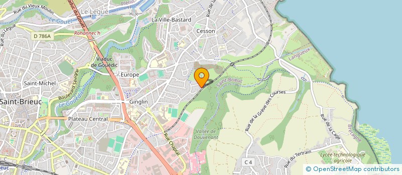 localisation de l'entreprise BEAUFEUILLAGE à SAINT-BRIEUC