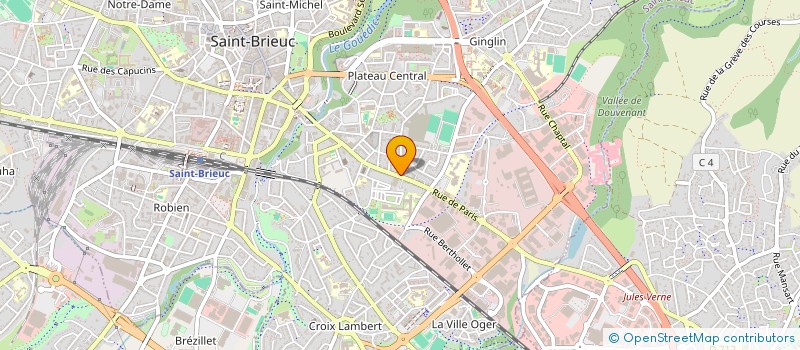 localisation de l'entreprise BEAUFEUILLAGE COM  SAINT-BRIEUC