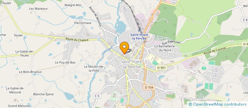 localisation de l'entreprise BEAUFFENY à SAINT-YRIEIX-LA-PERCHE