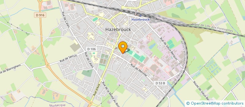 localisation de l'entreprise BEAUFILS THIRIOT  HAZEBROUCK