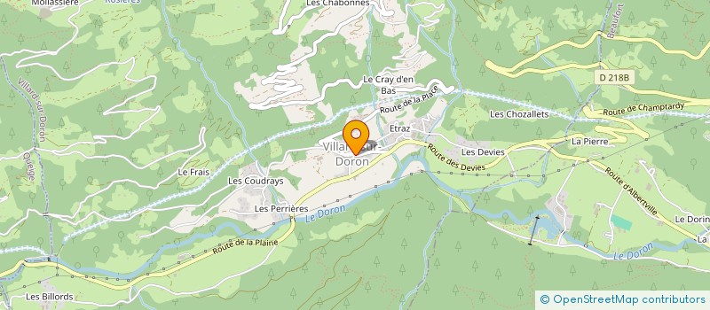 localisation de l'entreprise BEAUFORTAIN RANDO VELO  VILLARD-SUR-DORON