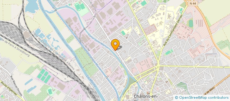 localisation de l'entreprise BEAUGA 51 à CHALONS EN CHAMPAGNE