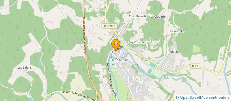 localisation de l'entreprise BEAUGEIX  BRANTOME EN PERIGORD