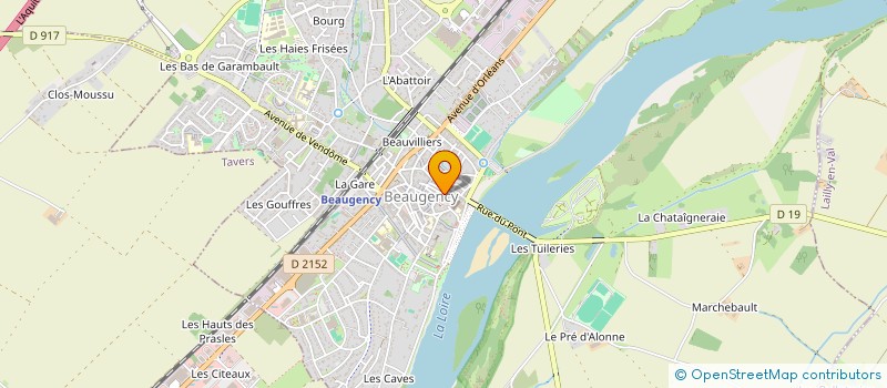 localisation de l'entreprise BEAUGENCINECLUB à BEAUGENCY