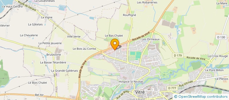 localisation de l'entreprise BEAUGENDRE - BEASSE  VITRE