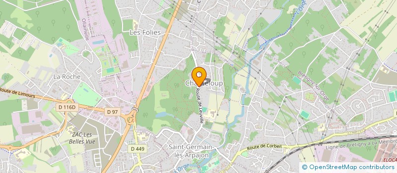 localisation de l'entreprise BEAUGENDRE COUVERTURE à SAINT-GERMAIN-LES-ARPAJON