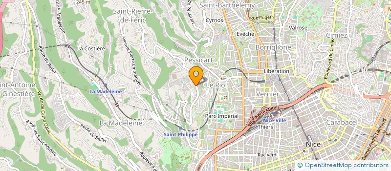 localisation de l'entreprise BEAUGENDRE ET CIE à NICE