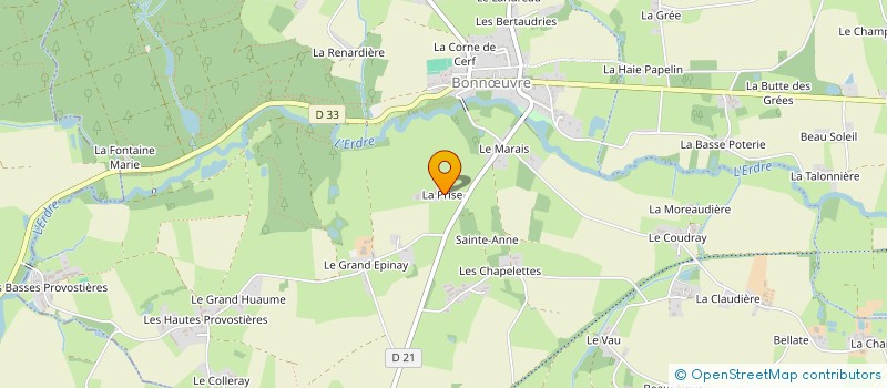 localisation de l'entreprise BEAUJARD à VALLONS-DE-L'ERDRE