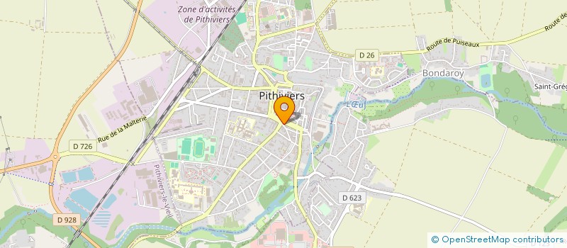 localisation de l'entreprise BEAUJARD CARRE FLEURS SARL  PITHIVIERS