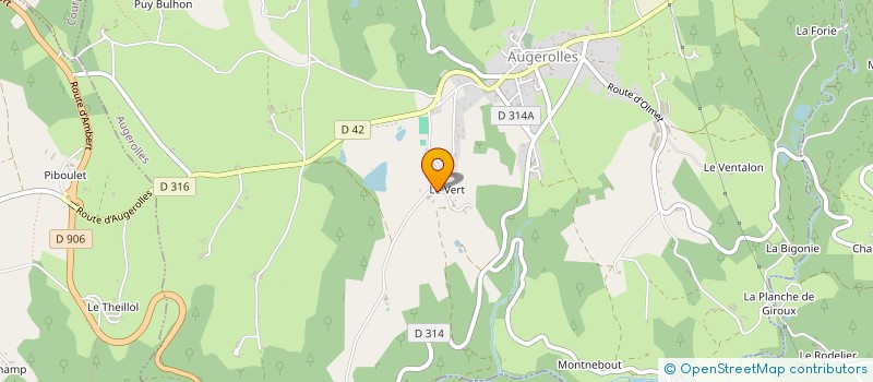 localisation de l'entreprise BEAUJARD LAOUAMI  AUGEROLLES