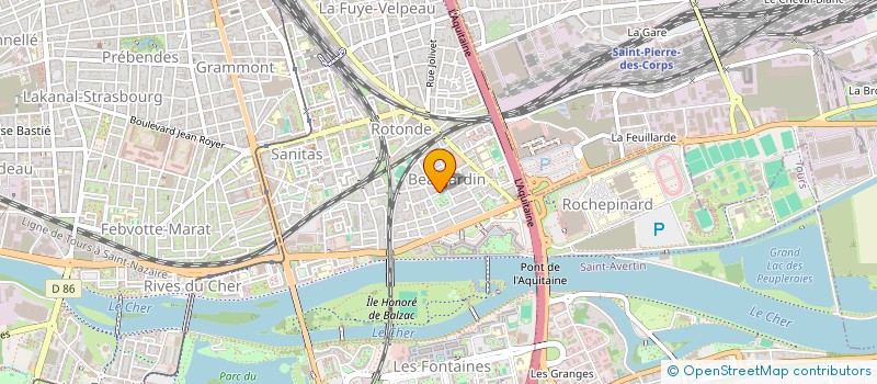 localisation de l'entreprise BEAUJARDIN DISTRIBUTION à TOURS