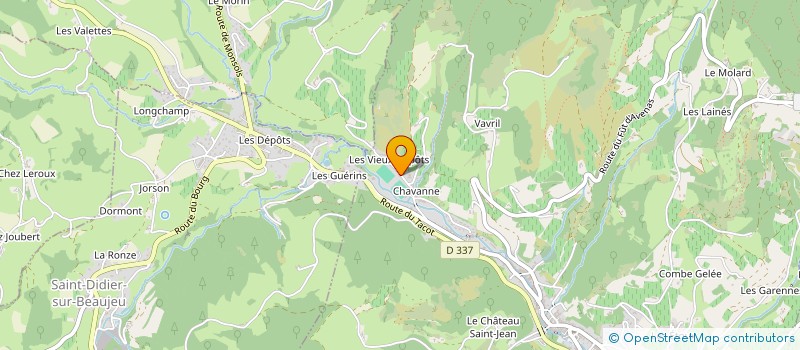 localisation de l'entreprise BEAUJEU WALLBALL CLUB  BEAUJEU