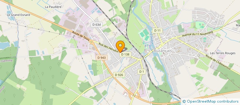 localisation de l'entreprise BEAUJOINT FRERES à BUZANCAIS