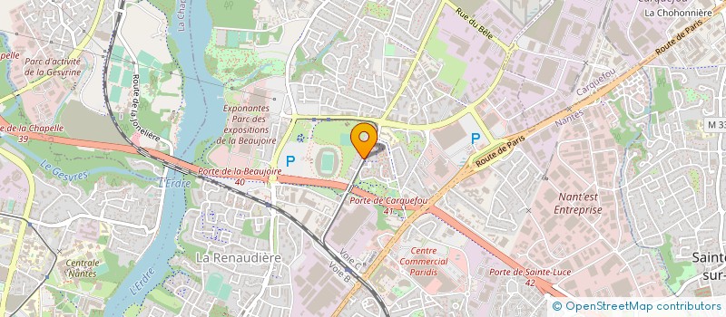 localisation de l'entreprise BEAUJOIRE CONDUITE à NANTES