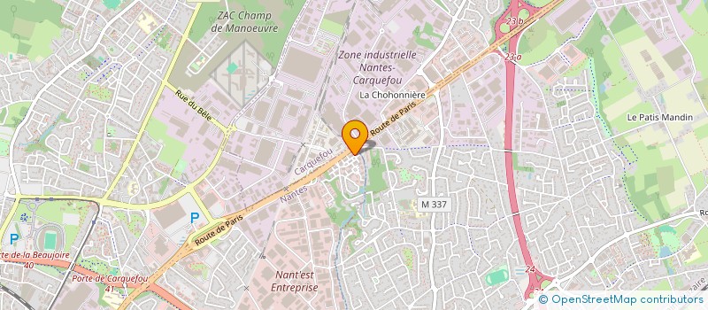 localisation de l'entreprise BEAUJOIRE DEVELOPPEMENT  NANTES