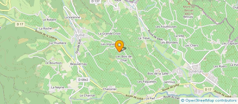 localisation de l'entreprise BEAUJOL'AIRLINES  JULLIE